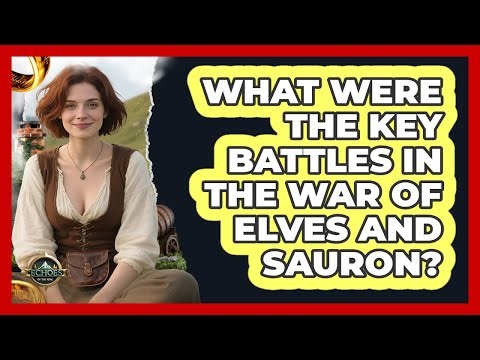 What Were The Key Battles In The War Of Elves And Sauron? - Echoes Of The Ring