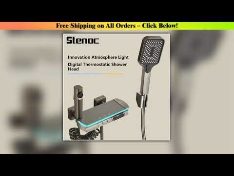 Modern White Grey Shower System Set Bathroom Rain Pressurized Shower Faucet Set Brass Led Digital