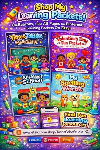 Fun Learning Packets for Kids | Math, Spelling & School Activities 📚✨