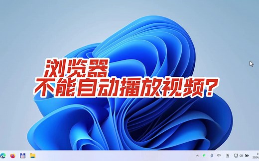 浏览器不能自动播放视频？试试这样设置