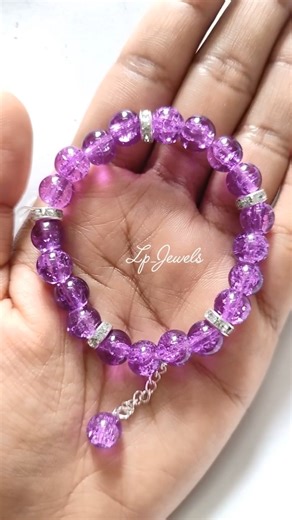 ❌Ena color nu theriyala🤯🥺 DIY Crackle beads #bracelet #trending #shorts #viral #lpjewels #handmade