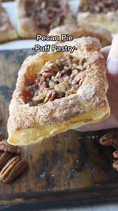 381K views · 7.5K reactions | Pecan Puff Pastry recipe is easy to make and delicious  | Pies and Tacos | Facebook