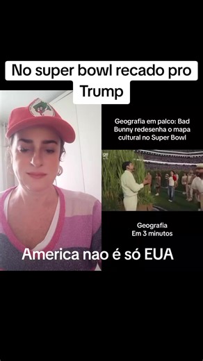 #dueto com @Geografia em 3 minutos Recado para Trump no super bowl e ele já respondeu via rede social.A america é de todos e não só dos EUA. #America #superbowl2026 #Trump #congressoinimigodopovo