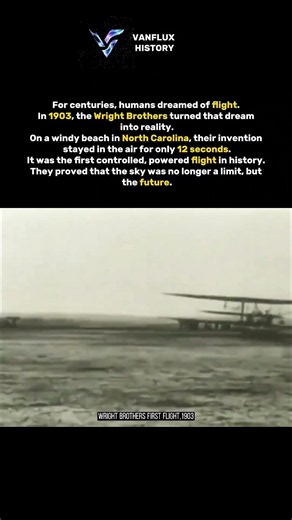 The Wright Brothers First Flight.