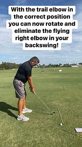 Some players can play with this flying right elbow in their backswing but for most players we can improve our ball striking by improving this elbow position. This is a simple drill that will help your trail elbow get in the trail position to fold correctly! #reelsviral #reels2023 #golf #golfr32 #golfgti #golfacademy #golfswing #golfswingtips #golftips #golftipsdaily #golflessons #golfinstruction #golfcoach #golfcoaching #golfcourse #golflessons #golfchannel #golfdigest #whyilovethisgame | Jim La