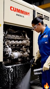 Cummins diesel engine spray wash cleaning in progress — removing heavy oil, dust and carbon deposits to restore cooling efficiency and smooth performance. Salim Reja #Cummins #DieselEngine #EngineCleaning #SprayWash #IndustrialMaintenance #GeneratorService #Overhaul #foryouシ #video #viralvideo | Salim Reja
