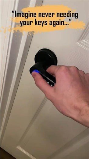 Smart Door Lock That Replaces Your Keys Forever 🔥 #smarthome #techtok #gadgets