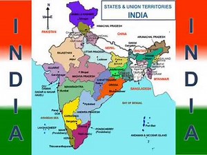India State and Capital Map | All States Map of India - भारत का नक्शा