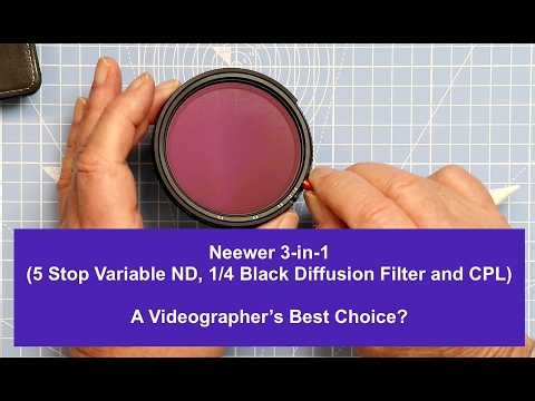 Neewer 3 in 1 ( ND2-ND32 Variable ND, CPL and 1/4 Black Diffusion ) Filter Review