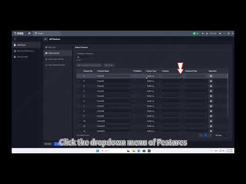 DHCA-DSS - 07. DSS Basic How to modify the channel features of device in DSS
