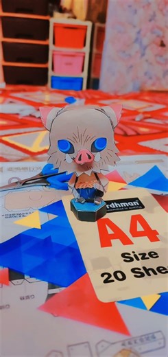 #anime #demon slayer Inosuke Hashibira – Wild and aggressive fighter, wears a boar mask