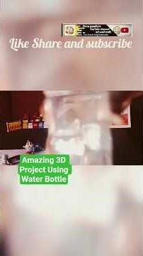 🤯This Plastic Bottle Makes a 3DHologram! | Easy DIY |Best Out Of Waste#shorts #diy
