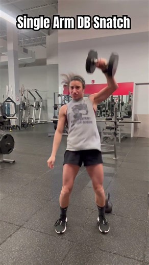 Single Arm DB Snatch #snatch #snatches #dumbbellworkout #powerworkout
