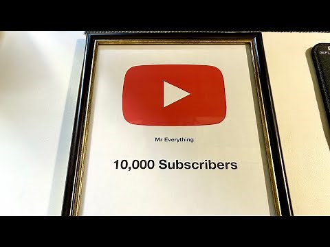 YouTube 10,000 Subscriber Play Button Unboxing