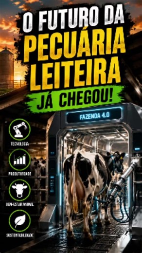 Essa tecnologia já está transformando fazendas no Brasil 🤖🌾 Robôs, sensores inteligentes e sistemas automatizados já estão mudando a produção leiteira em fazendas brasileiras. 🌾🥛 O futuro do agro já começou… e ele é muito mais tecnológico do que muita gente imagina. #Agro #Tecnologia #AgroTech #Fazenda #Agronegócio tecnologia no agro, fazenda automatizada, agro tech, robôs no agro, ordenha robotizada, fazenda moderna, produção leiteira, agro brasileiro, inovação no campo, futuro do agro, faz