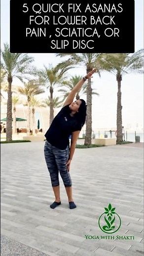 Lower back pain | Sciatica | Slipped Disc | Quick fix 5 Yoga Asanas