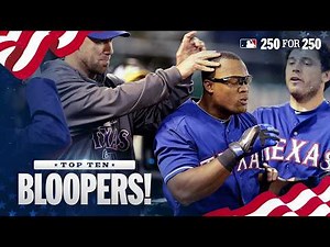 Top 10 Hilarious Bloopers from Baseball History! | MLB 250 For 250