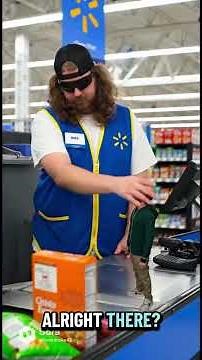 Mike Working Part Time at Walmart as a Cashier #funnyshorts #fyp #comedy #funnyaivideo #boredmike41