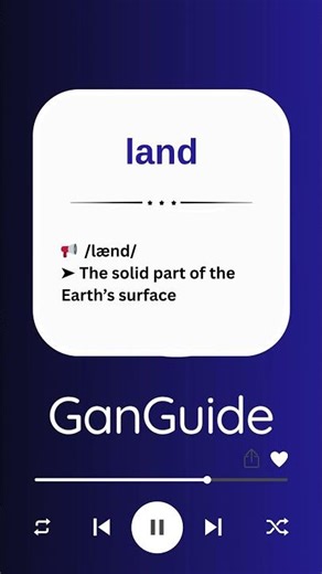 A2 English Word: LAND | Meaning & Pronunciation