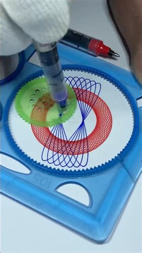 Hypnotic Spirogram Art Creation 🌸 #viral #trending #shorts #spirograph