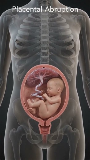 What Happens If the Placenta Comes Out Too Early? (Placental Abruption Explained) #medicalanimation