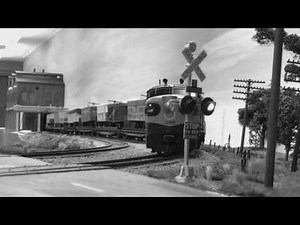 Early 1950's Piggyback Train Missouri Pacific Trailer Train TTX Truc Train