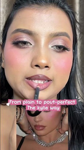 Pout-perfect lip💄 #liptutorial #lipcombo #liphacks #viralshort #youtubeshort #trendingshorts