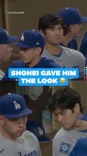 Shohei sensed the evil aura 🤣