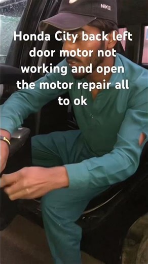 My work electronic car Honda city left back door motor not working open the motor and repair all ok