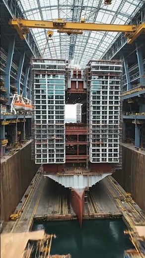 Gigantic Cruise Ship Inside the World’s Largest Dry Dock