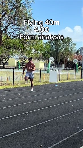 Flying 40m 4.00 form analysis gymshark 10% off code PLANETARY10 Training programs link in bio (Patreon) #fyp #shorts #fitness #gym #track