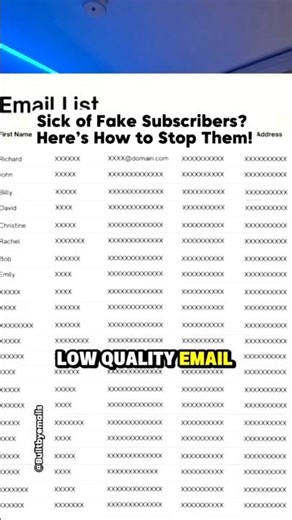 Easiest way to Avoid Receiving Fake Email Sign-ups in your Business ❌📧 #emailmarketing