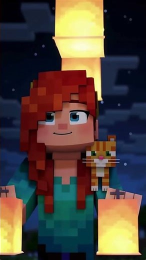 Watch Alex and Her Cute Cat in These Minecraft Moments! 🥰
