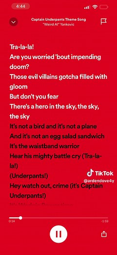 Captain Underpants Theme Song Lyrics