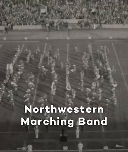 Showcasing 70 years of Northwestern University "Wildcat" Marching Band history 💜🎶 Thanks to the largest ever Northwestern University Libraries digital project to date, nearly 400 videos of the Northwestern Marching Band and other musical performances are being digitized: https://bit.ly/3L59mHj | Northwestern University