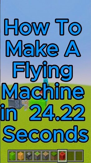 How to make a flying machine in minecraft #minecraft
