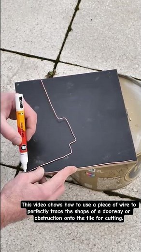 How to Cut Tile Around Door Frames and Irregular Shapes (Wire Trick!)​ best for beginners DIYers