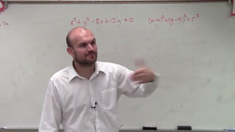 Converting a circle into standard form and then graphing