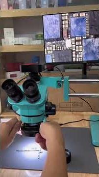 RF7050TVW Trinocular Microscope 144 LED Light low price microscope for mobile repair #rf4