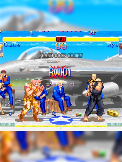 💥 Guile activated Sonic Boom... 🥋 Ryu responded with Hadouken! #streetfighter #ryu #guile #retrogames #arcade #fightinggames #mugen #versusbattle #gamer #viral #tiktokgames #classicgames #streetfighter2