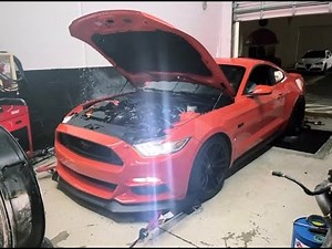 Procharged and On3 single turbo S550 mustangs hit the Dyno!
