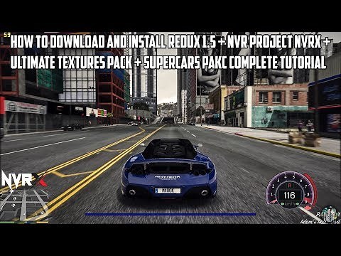 How to download and install NVR Project NVRX + Ultimate Texture packs + Supercars pack!