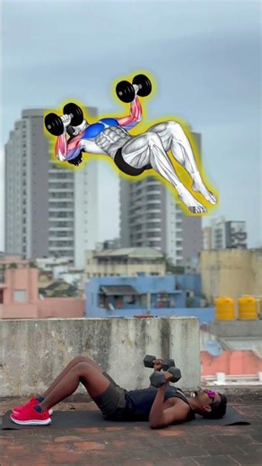 Full body 2 dumbbells workout 💪#motivation#homeworkout