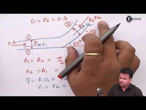 Problem No 3 on Bends - Fluid Kinematics - Fluid Mechanics 1