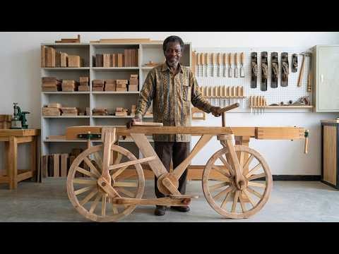 I Handcrafted a Chainless Wooden Bike for People in Africa | A Brilliant DIY Woodworking Project