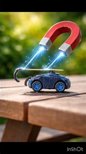 #viralvideo Magnet Powered Car 🚗⚡ Insane Speed Experiment! #shorts #ytshorts