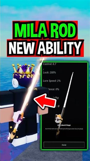 SECRET MILA ROD in Roblox Fisch..