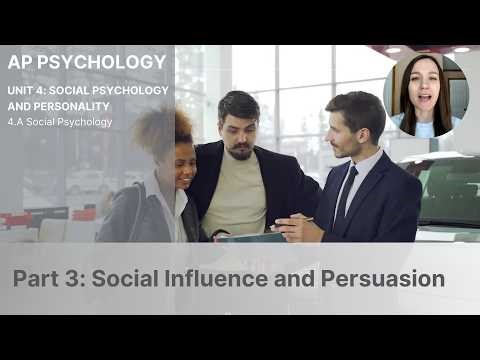 Unit 4A Part 3 Social Influence and Persuasion (Updated 2026)