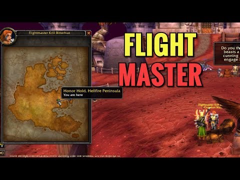 Honor Hold Flight Master Location (WoW TBC)