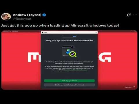 Minecraft Age Verification is here - and it's bad